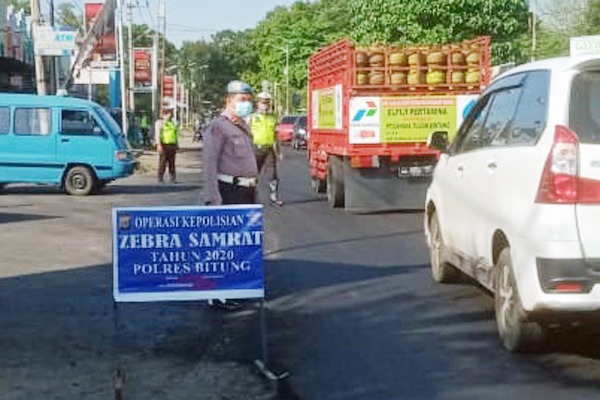 Operasi Zebra Samrat, Polres Bitung Jaring 115 Pelanggar