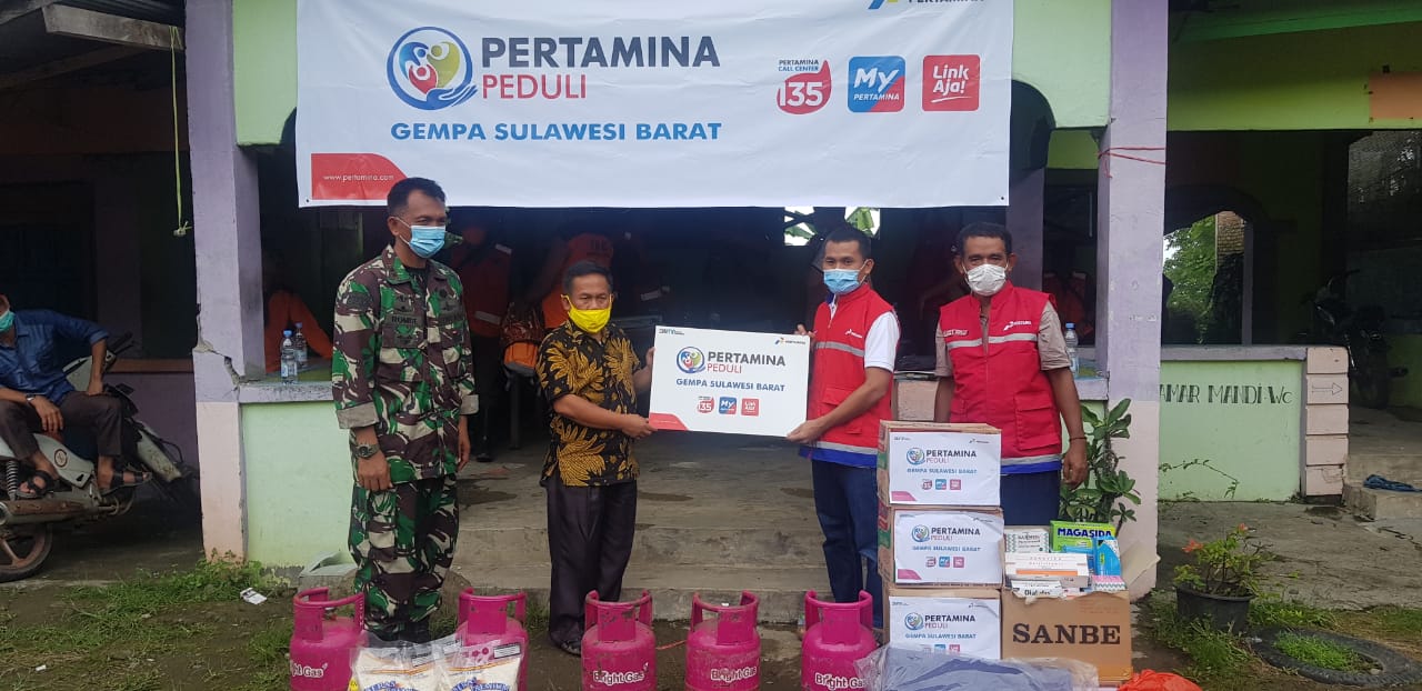 Pertamina berikan Bantuan Gempa Mamuju