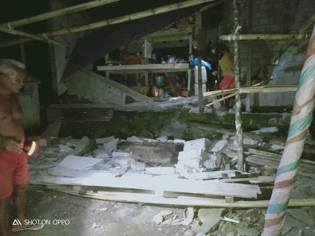 Sejumlah Bangunan Rumah Warga Talaud Rusak Akibat Gempa Bumi