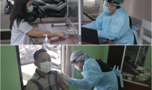 Tenaga Kesehatan Polda DIvaksin Covid Tenaga Kesehatan Polda DIvaksin Covid