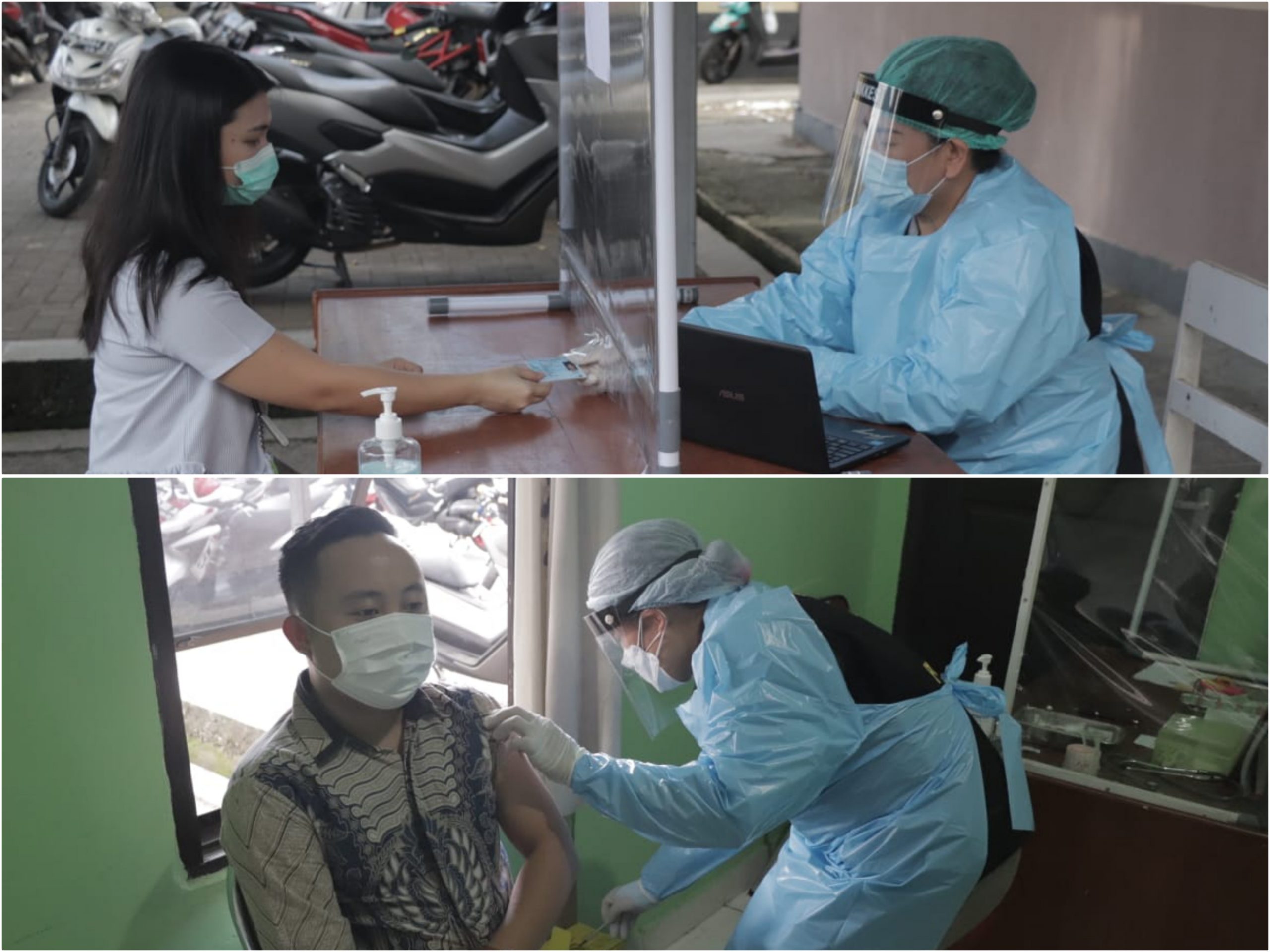 Tenaga Kesehatan Polda DIvaksin Covid
