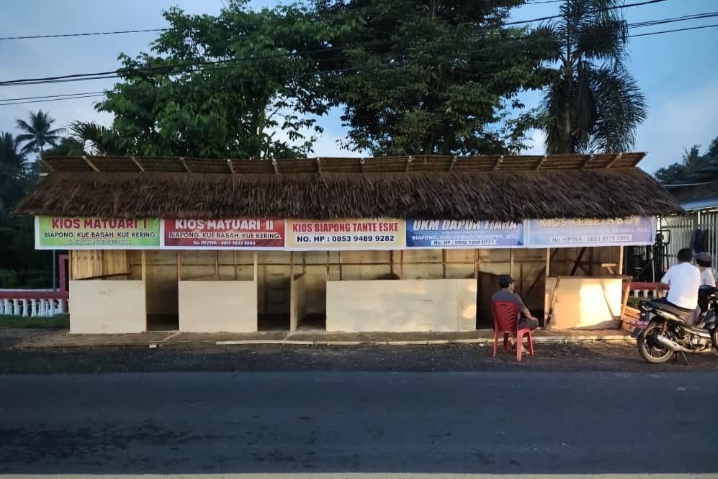 Lahan Tabiar yang dijadikan Pemdes Maumbi Lokasi Wisata Kuliner ( Foto : Dewi)
