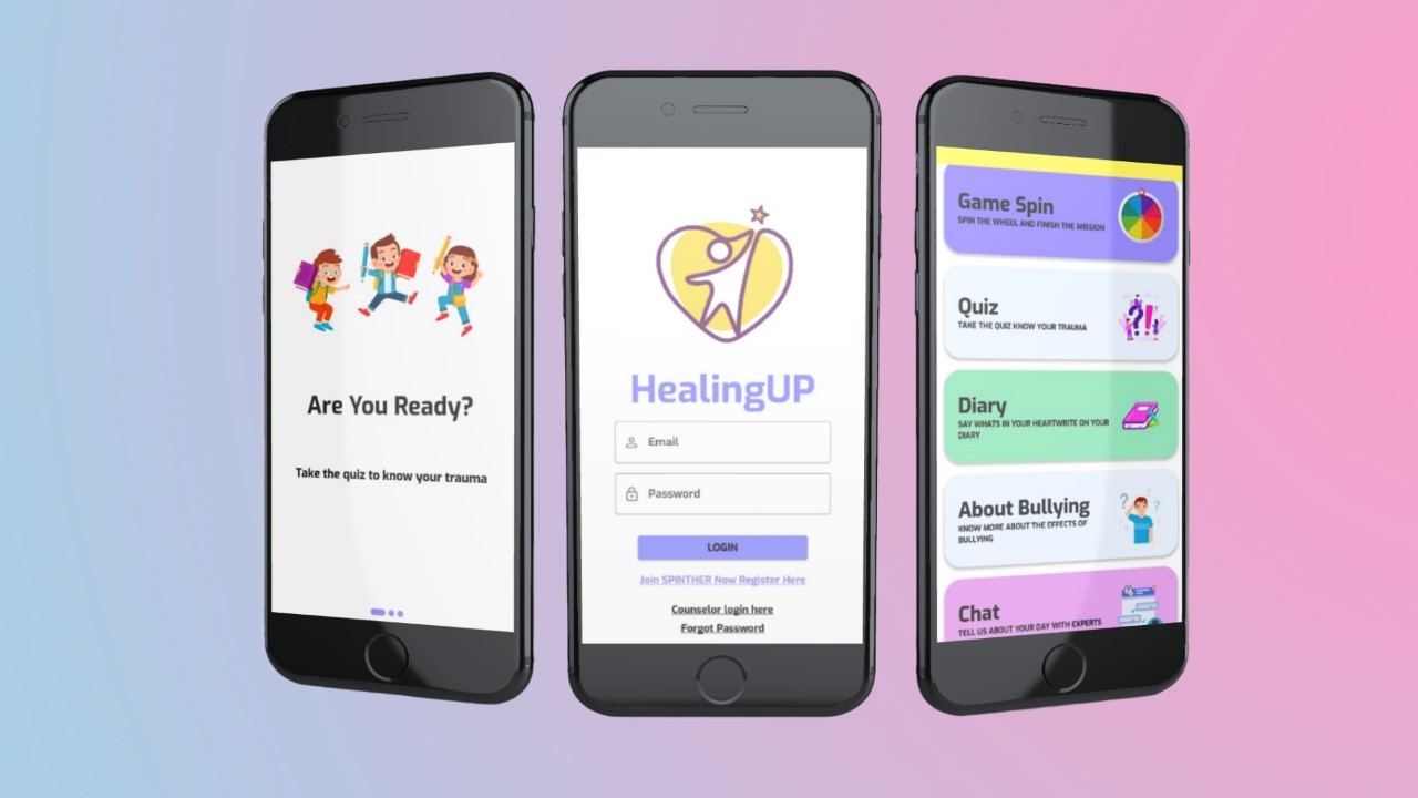 Mockup Aplikasi Healing UP.