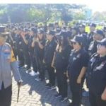 Personel Polresta Manado Amankan Apel Siaga Pengawasan Bawaslu Provinsi Sulawesi Utara Menjelang Pemilu 2024