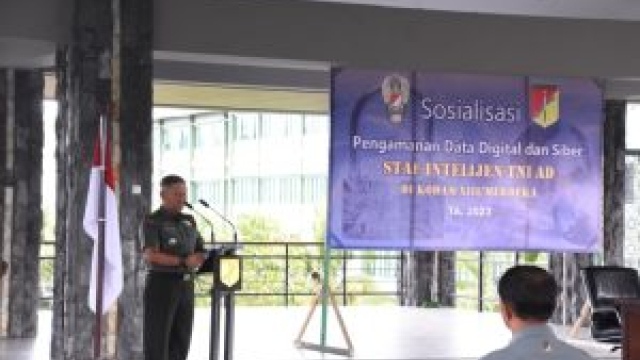 Tim Sintelad Sampaikan Sosialisasi Bidang Intelijen Teknis TNI AD 2023