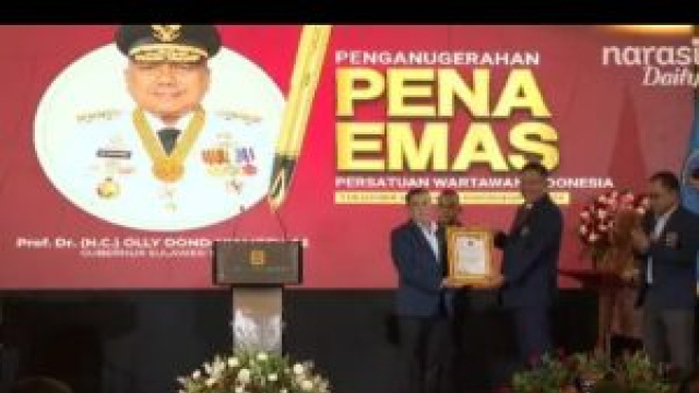 Jan Wilem Garand Polii : Sebut Penghargaan Pena Emas kepada Gubernur Sulut
