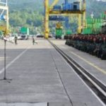 Kasdam XIII/Merdeka Hadiri penjemputan Satgas Yonif 712/WT