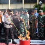 Polda Sulut Musnahkan Barang Bukti Sabu, Minuman Keras, dan Obat Keras Hasil KRYD