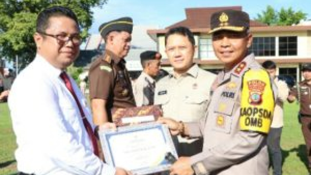 Satgas Pencegahan Tindak Pidana Pertanahan Sulut Terima Penghargaan Kementerian ATR/BPN RI